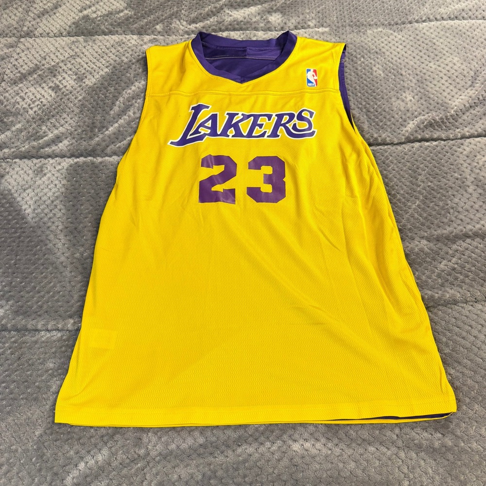 Alleson Athletic Lakers Reversible Jersey Kids Medium LeBron James 23